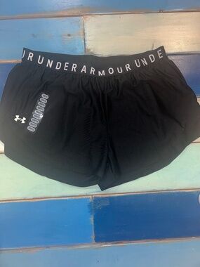 Under Armour Women’s Play Up 3.0 Shorts Black 2XL New